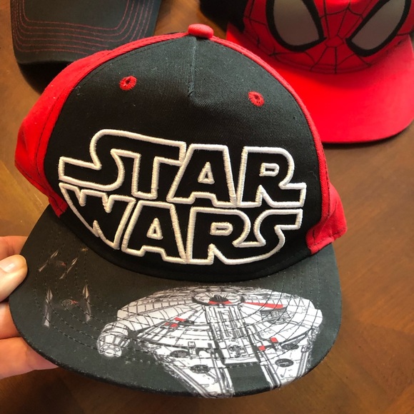 Star Wars Kids, Superman, Spider-Man Superhero Caps - bundle of three - Picture 2 of 10